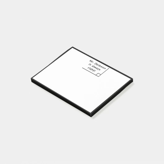 Funny Teacher Wiskunde School Humor Post-it® Notes (Schuin)