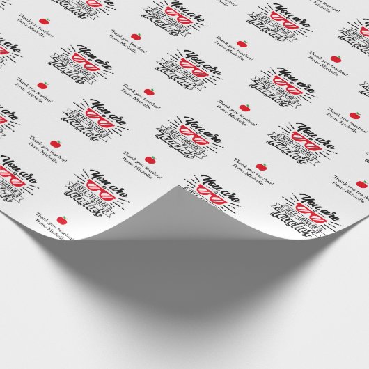Funny Teacher Wrapping Paper - spectaculaire leraa Cadeaupapier (Hoek)