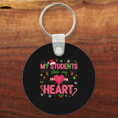 Funny Teacher Xmas My Students Stole My Heart Chri Sleutelhanger (Voorkant)
