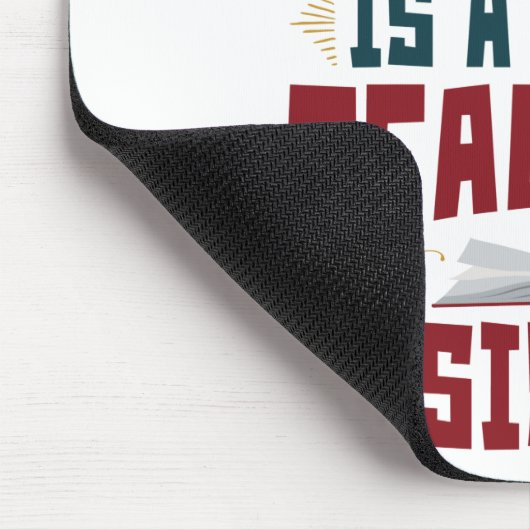 Funny Teaching Assistant Achter elke goede leraar Muismat (Hoek)