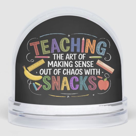 Funny Teaching Definition Best Teacher Ever Class Sneeuwbol (Voorkant)