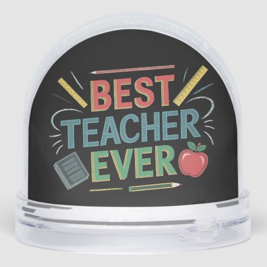 Funny Teaching Definition Best Teacher Ever Class Sneeuwbol (Achterkant)