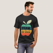 Funny Team 2nd Grade Apple Back To School Kids Tea T-shirt (Voorkant volledig)