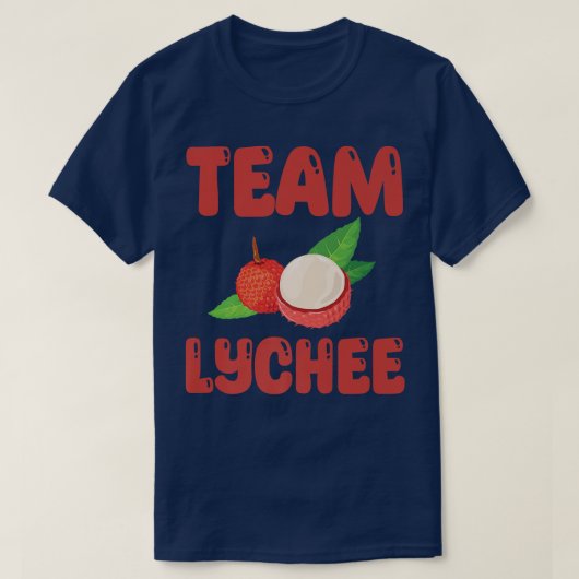 Funny Team Lychee-tropische fruitboomklep T-shirt (Design voorkant)