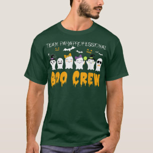 Funny Team Paraprofessional Boo Crew Halloween Cos T-shirt