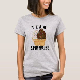 Funny Team Sprinkles Ice Cream T-shirt Design