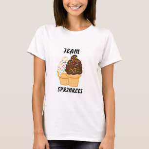 Funny Team Sprinkles Ice Cream T-shirt, speels Shi T-shirt