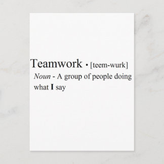 Funny Teamwork-producten Briefkaart