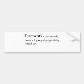 Funny Teamwork-producten Bumpersticker (Voorkant)