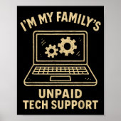 Funny Tech Lover Graphic Tee Computer Geek Nerd En Poster (Voorkant)