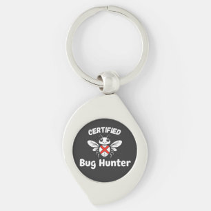 Funny Tech Sleutelhanger - "Gecertificeerde Bug Hu