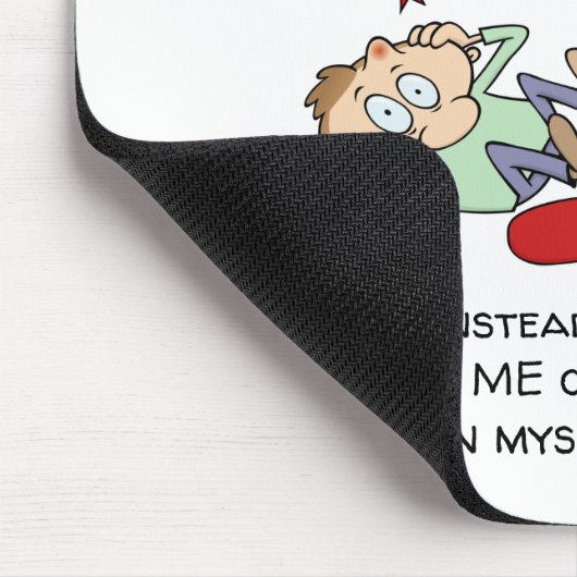 Funny Tech Support Cartoon Muismat (Hoek)