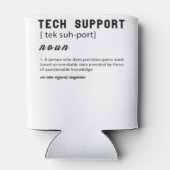Funny tech support definition T-shirt Blikjeskoeler (Achterkant)