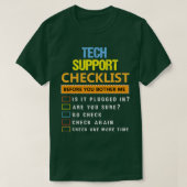 Funny Tech Support Gift Technical Support Techie G T-shirt (Design voorkant)