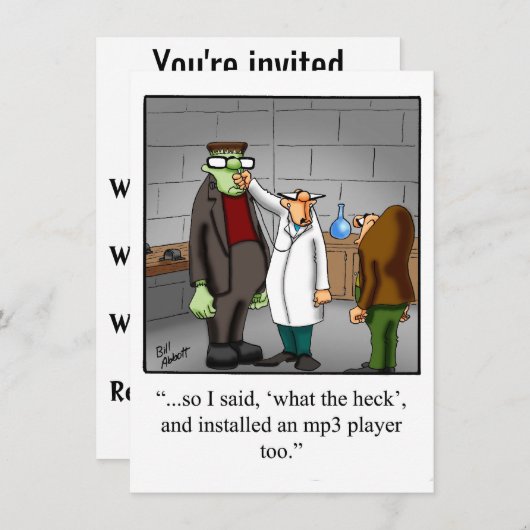 Funny Technical School Afstuderen Kaart (Voorkant / Achterkant)