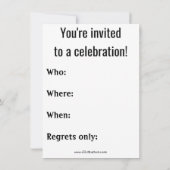 Funny Technical School Afstuderen Kaart (Achterkant)