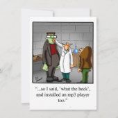 Funny Technical School Afstuderen Kaart (Voorkant)