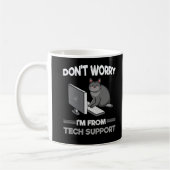 Funny Technical Support Cat Lover Computer Science Koffiemok (Links)