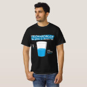 Funny Technically the Glass Is Always Full Chemist T-shirt (Voorkant volledig)