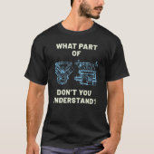 Funny Technician Car Engine T-shirt (Voorkant)