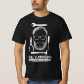 Funny Technicians hebben een baard en een bril T-shirt (Voorkant)