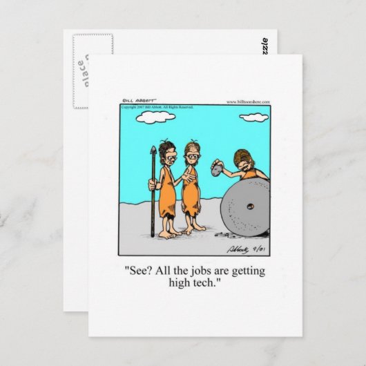 Funny Technology Humor Briefkaart (Voorkant / Achterkant)