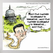 Funny Ted Cruz Snake Poster (Voorkant)