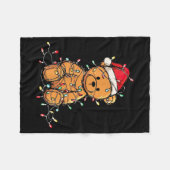 Funny Teddy Bear Christmas Graphics Lights Lover  Fleece Deken (Voorkant (Horizontaal))