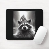 Funny Tee Ed Raccoon Selfie Bigfoot Gift Mens Wome Muismat (Met muis)