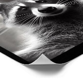 Funny Tee Ed Raccoon Selfie Bigfoot Gift Mens Wome Poster (Hoek)