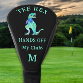 Funny Tee Rex Dinosaur Joke Custom Monogram Golfheadcover