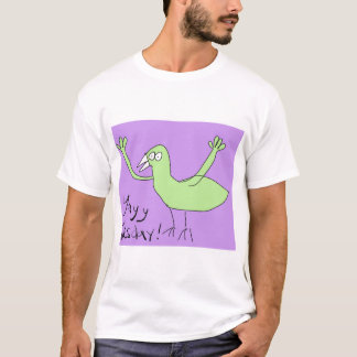 Funny Tee Shirt - Yaayy dinsdag! Violet