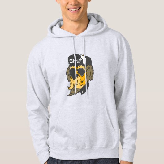 Funny teen lichtgrijze broer hoodie (Voorkant)