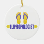 Funny Teenslippers Keramisch Ornament (Voorkant)
