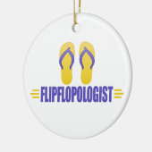 Funny Teenslippers Keramisch Ornament (Links)