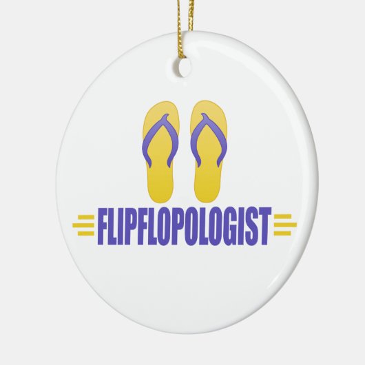 Funny Teenslippers Keramisch Ornament (Links)