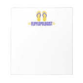 Funny Teenslippers Notitieblok (Voorkant)