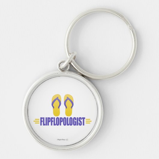 Funny Teenslippers Sleutelhanger (Voorkant)