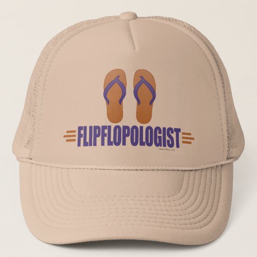 Funny Teenslippers Trucker Pet (Voorkant)