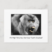 Funny Teeth Dental Checkup Appointinder Briefkaart (Voorkant)