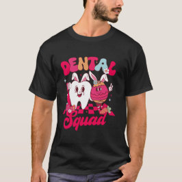 Funny Teeth Dental Squad Dentist Happy Paasdag T-shirt