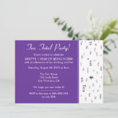 Funny Teetotal/Tea Total douane years sober party Kaart (Staand voorkant)