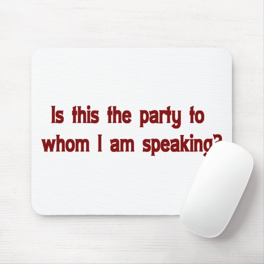 Funny Telephone Operator Mousepad Muismat (Met muis)