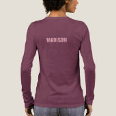 Funny Temptation aangepaste naam Tri-Blend Shirt (Achterkant)