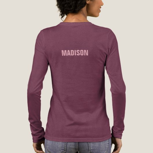 Funny Temptation aangepaste naam Tri-Blend Shirt (Achterkant)