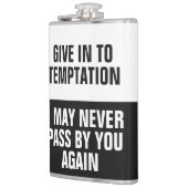 Funny Temptation custom monogram kolf Heupfles (Links)