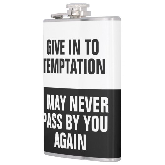 Funny Temptation custom monogram kolf Heupfles (Links)