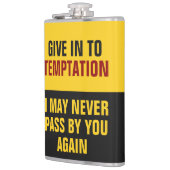 Funny Temptation custom monogram kolf Heupfles (Links)