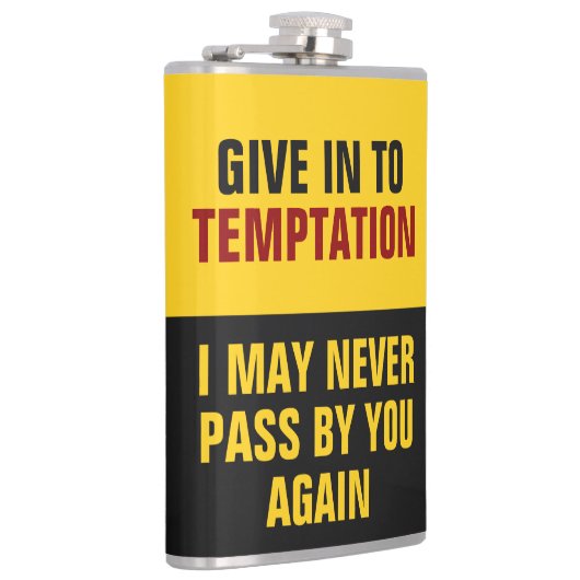 Funny Temptation custom monogram kolf Heupfles (Rechts)