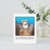 Funny "Ten Recommendations" Humor Briefkaart (Staand voorkant)